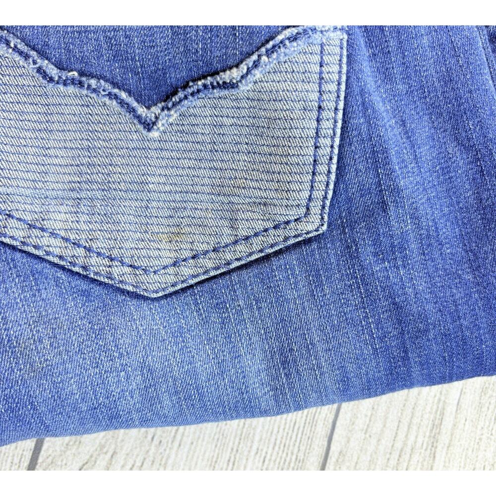 Ariat Denim Women’s Trouser Mid Rise Flare Penelope Jeans Raw Hem Size 31R - Picture 11 of 11